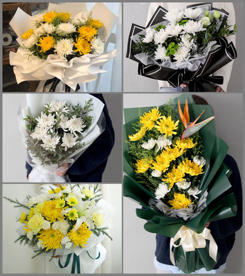 河南南阳邓州市孟楼镇西竹村白事花束代送